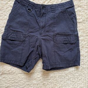 Navy cargo shorts